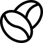 Premium coffee beans icon