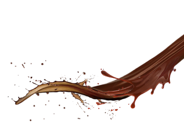 Coffee splash decoration