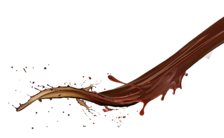 Coffee splash decoration