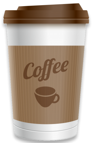 Coffee cup with branding